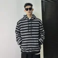 thumbnail image 4 of Sudadera con capucha de rayas para hombre, holgada, de gran tamaño, nueva moda de Harajuku, sudadera con capucha para hombre, sudadera de una pieza, sudadera emo, barata y divertida, 4 of 5