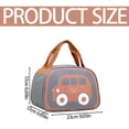 thumbnail image 2 of Clearance Under $3, 1 Pack Insulated Lunch Bag, Cartoon Print Lunch Tote, Reusable Cooler Bag with Aluminum Foil Lining for Work, Picnic & Travel, Oxford cloth, One Size(Yellow), 2 of 8