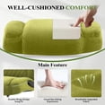 thumbnail image 4 of HYSpacerX Tall Drafting Office Chair, Ergonomic Faux Leather High Computer Chair with Adjustable Height & Flip-Up Armrest, Heavy Duty Counter Height Stool for Sit Stand Desk, Green, 4 of 7