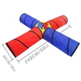 thumbnail image 2 of HEALEEP toddler tunnel Folding Game Tunnel Assorted Color 1Set for Home Entertainment and Classroom Activity, 2 of 8