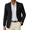 Black, variant on COOFANDY Mens Linen Casual Blazer Slim Fit Sport Coat Two Button Summer Suit Jacket Lightweight Business Sport Jacket