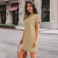 thumbnail image 6 of SUNBS Dresses for Womens Summer Spring T Shirt Dress Vacation Beach Mini Sundress Loose Clothes with Pockets, 6 of 10