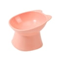 thumbnail image 2 of Cuenco inclinado para comida de gatos, bebedero y comedero, protección para el cuello, recipiente para aperitivos antivómitos para perros, gatitos, ca Rosa, 2 of 8