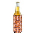 thumbnail image 2 of Carolines Treasures CJ1072-SMUK Letter S Football Orange White and Regalia Ultra Beverage Insulators for slim cans  Slim, 2 of 2