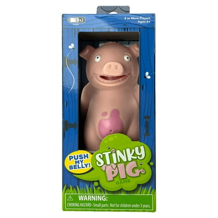 Stinky Pig Party Game by Playmonster - Poke Him, Pass Him, He Toots!!