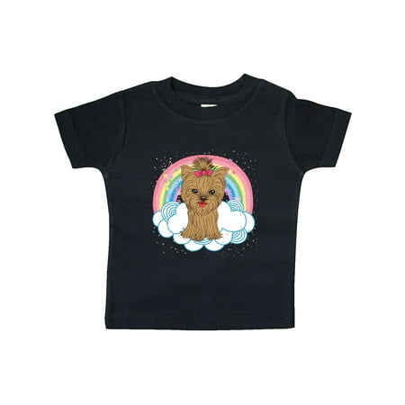 

Inktastic Yorkie Gifts Yorkshire Terrier Dog Gift Baby Girl T-Shirt