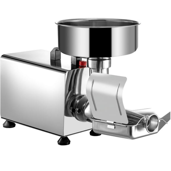 110V 370W Commercial Tomato Strainer Machine, Stainless Steel Tomato Press & Sauce Maker, 90-160 Kg/H, Pure Copper Motor, Heavy-Duty Food Mill (For Tomatoes, Sauces)