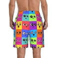 thumbnail image 3 of Naloa Doodle Faces Emotions Men's Beach Shorts, Surfing shorts, Swim trunks, Quick Dry Swim Trunks for Surfing Beach Fun - Medium, 3 of 9