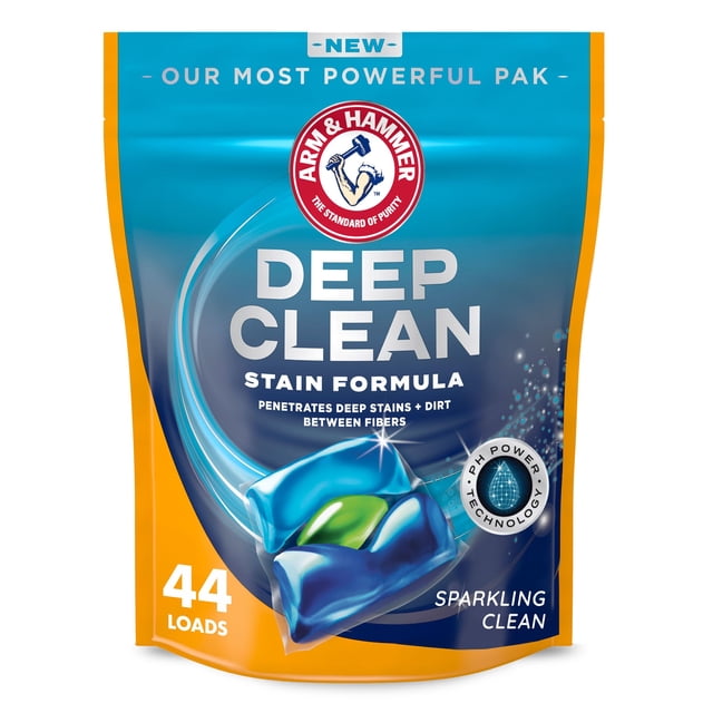 Detergente para ropa Arm & Hammer Deep Clean Stain 44 Power Paks