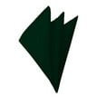 thumbnail image 1 of NYFASHION101 Bold Solid Color Polyester Formal Handkerchief Pocket Square, Forest Green, 1 of 1