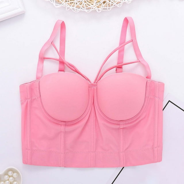 Folding Elastic Small Suspender Youthful Short Fishbone Tube Top for Enhanced and Comfort