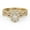 Yellow Gold, variant on AFFY Halo Solitaire Bridal Ring Set for Women Center 5X3MM Pear Cut Lab Created Moissanite Twisted Infinity Engagement Rings With Matching Band Set In 14K White Gold Over Sterling Silver Size 9.5