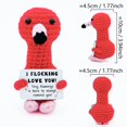 thumbnail image 2 of Regala JFBNXB I Love You Flamingo a ganchillo para su cumpleaños, 2 of 7
