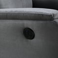 thumbnail image 3 of Grey Fabric Recliner Chair With , 40.75 In. H, Foam Filled, For Home Port, Filled Living Room & Bedroom, 30" D X 35.4" W 39.8" 80 Lbs, 3 of 5