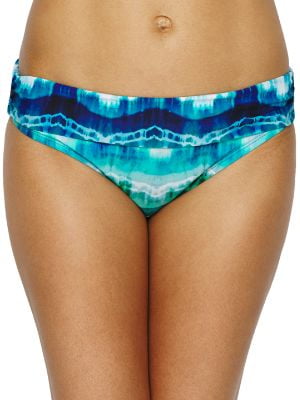 Photo 1 of "NEW" La Blanca Womens Global Tie Dye Banded Hipster Bikini Bottom Style 12