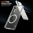thumbnail image 4 of Decase Magnetic Case for Samsung Galaxy S25+,Compatible with Mag-safe,Military-Grade Protection,Slim Stylish Non-Yellowing Shockproof Case for Samsung Galaxy S25+,Clear Anti-Scratch Back Cover,Clear, 4 of 8