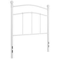 thumbnail image 3 of BizChair Decorative White Metal Twin Size Headboard, 3 of 9