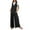 Black, variant on BiZtdJrK Sales Today, Women's Casual Summer Loose Jumpsuits Flowy Wide Leg Jumper Pants Baggy V Neck Tank Rompers with Pockets Army Green L