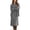 Gray, variant on Nowekniz Women's Long Sleeve Button Knit Coat Crew Neck Long Dress Set