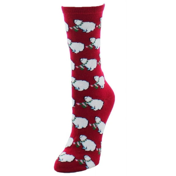 MeMoi Happy Polar Bear Crew Socks - Womens - Female