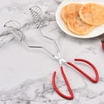 thumbnail image 6 of Food Clips,Tortilla Fryer Tongs Plated Tongs With Rubber Handle Kitchen Tools Ideal For Kitchen, 6 of 8
