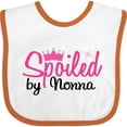 thumbnail image 3 of Inktastic Spoiled by Nonna Girls Baby Bib, 3 of 4