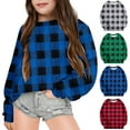 thumbnail image 4 of Icvfdpl Combinaisons pour Filles Enfants Garçons Automne Hiver Couleur Col Rond Manches Courtes Sport Décontracté Chandail en Molleton Combinaison Mode Urbaine Élégant 4-5 Ans, 4 of 4