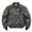 A-Green1030, variant on Mens Patch Pocket Bomber Jacket Regular Stand Collar Outdoor Travel Zip Up Outer Coat