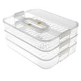 thumbnail image 1 of Contenedor de 3 capas para fiambres, para el frigorífico, organizador de tocino, caja de almacenamiento de alimentos para el frigorífico, 1 of 6