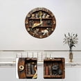 thumbnail image 4 of Reloj de pared de diseño retro, reloj colgante, diseño vintage elegante y creativo, fácil de leer. 30 centímetros, 4 of 6