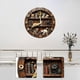 thumbnail image 4 of Reloj de pared de diseño retro, silencioso, vintage, elegante, creativo 30 centímetros, 4 of 6