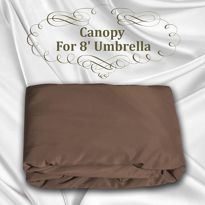 SOLAXO 8.2ft 6 Ribs Umbrella Canopy Cover Only Patio Umbrella Replacement Top