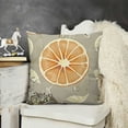 thumbnail image 2 of SHANXI Orange Orange Illustration Fruit Art Fruit Pillowcases Sofa 20x20in, 2 of 5