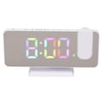 thumbnail image 4 of Réveil Miroir, Horloge Miroir Numérique avec Grand Écran RGB Coloré Gradient Projection Réveil pour Chambre à Coucher, 4 of 8