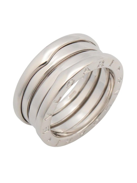 Pre-Owned BVLGARI B-zero1 3BD Ring, 18K White Gold, Women's, Silver, 346583