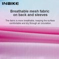 thumbnail image 5 of INBIKE - Maillot de ciclismo para mujer, camisetas de manga larga para ciclismo, ropa de ciclismo para mujer, maillots de ciclismo MTB transpirables con 3 bolsillos, 5 of 5