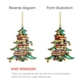 thumbnail image 4 of Festive Christmas Book Tree Decorations Mini Indoor Outdoor Farmhouse Holiday Party Crafts Year Round, 4 of 6