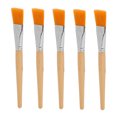 thumbnail image 2 of Juego de brochas para abanico de maquillaje, aplicador facial de maquillaje de 5 piezas, juego de brochas para abanico para cosméticos, cepillo aplicador facial, diseño aerodinámico, 2 of 8