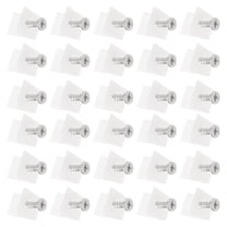 STOBOK 100Pcs Plastic Drawer Bottom Brackets for Furniture Corner Support and Drawer Reinforcement