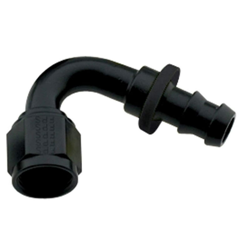 Fragola Hose Fitting #10 120-Degree Push Lock Black 212010-BL Fragola Hose Fitting #10 120-Degree Push Lock Black 212010-BL