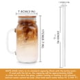 thumbnail image 2 of Vasos tipo mason jar de vidrio ANOTION de 700 ml con tapa y pajilla, 2 of 7