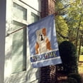 thumbnail image 2 of Caroline's Treasures BB5706CHF English Bulldog Fawn White Welcome Flag Canvas House Size , Large, multicolor, 2 of 4