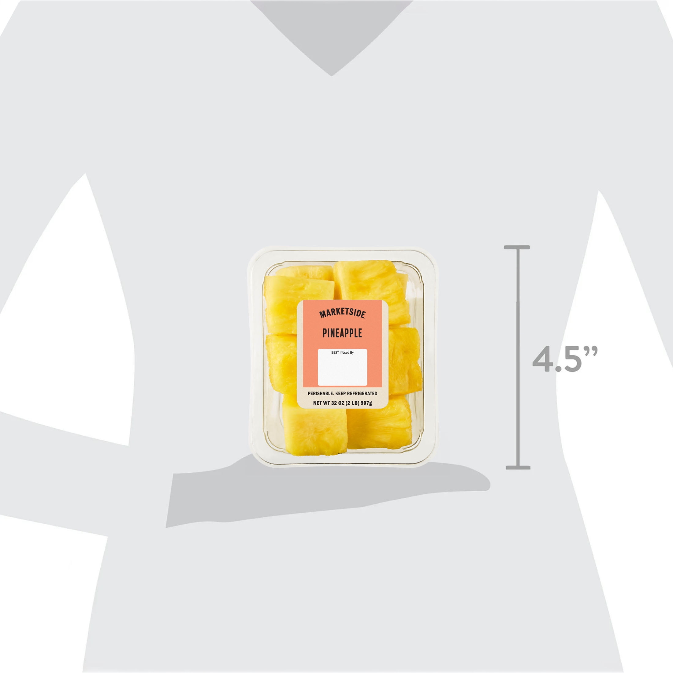 Marketside Fresh Cut Pineapple, 10 oz Tray Refrigerated