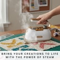 thumbnail image 6 of SALAV® Retro Edition Duopress Steamer and Iron with Ceramic Coated Plate, Pearl, 6 of 10