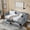 Gray（with Drawers), variant on Harper & Bright Designs Queen Size Upholstered Daybed with Drawers, Tufted Sofa Bed Frame with Waved Shape Arms for Living Room and Bedroom, Gray