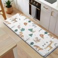 thumbnail image 5 of White Christmas Forest Animal Pattern Kitchen Rug Mat,Kitchen Runner Rugs Non Skid Washable,Decorative Kitchen Floor Mats for Kitchen,Sink,Laundry,17"x47.2", 5 of 7