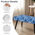 thumbnail image 6 of Whosucclay Blue Dog Paw Bone Print Dining Bench Slipcovers Stretch Bench Protector Kitchen Rectangle Bench Covers for Dining Room, Living Room, Bedroom Washable Bench Chair Slipcovers, 6 of 7