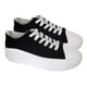 thumbnail image 4 of Slipper Urban Canvas Casual Platform Black 7083 - Mujer, 4 of 4