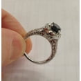 thumbnail image 4 of Pompeii 1 3/4ct Vintage Treated Black Diamond Engagement Ring 14K White Gold (Black,I1-I2), 4 of 4