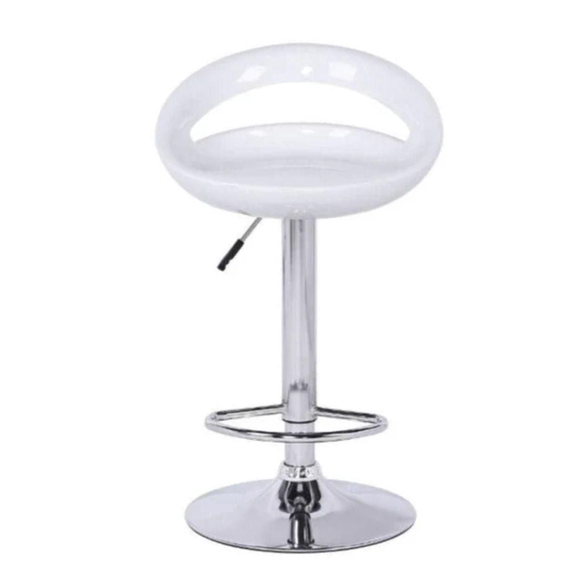 Take Me Home Modern clear finish stool with adjustable height for Dining Area